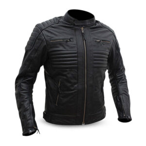 Black Stylish Motorbike Jacket - Image 2