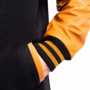 Premium Cowhide Real Leather Varsity Jacket - Image 5