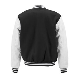 Black And White Baseball Varsity Jacket - Image 3