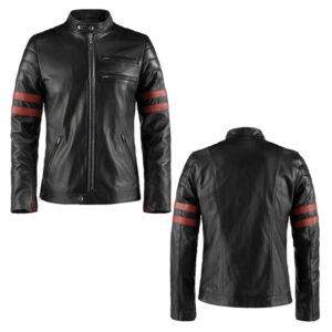 Lambskin Black Leather Fashion Jacket - Image 4