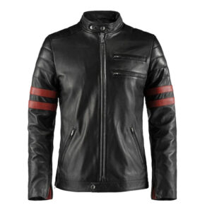 Lambskin Black Leather Fashion Jacket - Image 1