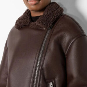 Shearling Aviator Biker Leather Jackets & Coat - Image 4