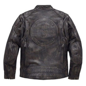 Harley Davidson Convertible 2 In 1 Cow Leather Jacket - Image 2