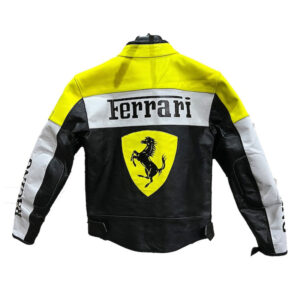 Ferrari Racing F1 Leather Jacket - Image 2