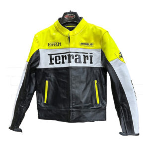 Ferrari Racing F1 Leather Jacket - Image 1