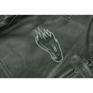 Harley Davidson Black Cowhide Leather Motorcycle Racer Jacket - Image 4