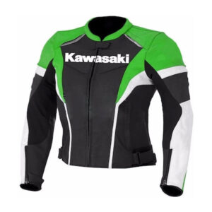 Cowhide Kawasaki Ninja Racing Bike Leather Jacket - Image 1