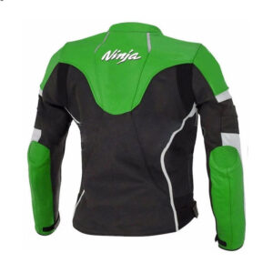 Cowhide Kawasaki Ninja Racing Bike Leather Jacket - Image 2