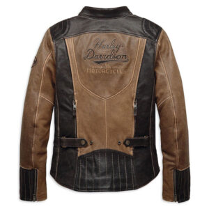 Motorcycle HD Triple Vent System Genuine Camel Leather Motorbike Leather Jacket - Image 3