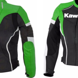 Cowhide Kawasaki Ninja Racing Bike Leather Jacket - Image 3