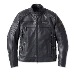 Harley Davidson Triple Vent System Motorcycle Riding Leather Jacket - Image 1