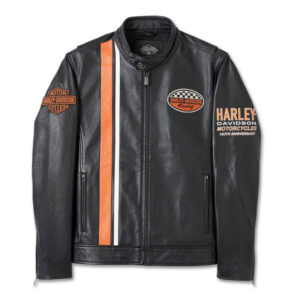 Harley Davidson Black Leather Jacket - Image 1