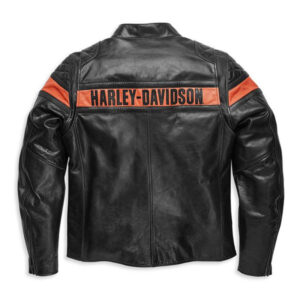 New Replica Harley Davidson Genuine Leather Motorcycle Jacket - Image 2