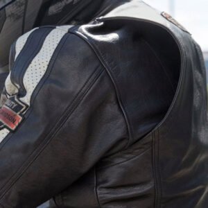 Harley Davidson Command Black Leather Motorcycle Jacket - Image 5