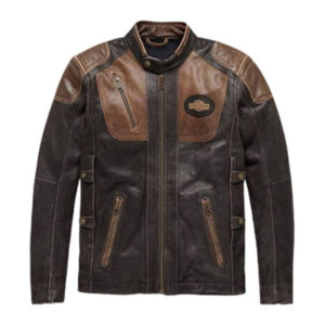 Harley Davidson Triple Vent Leather Jacket - Image 1