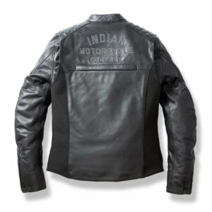 Quilted Diamond Black Leather Motorcycle Riding Jacket - Image 2