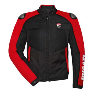 Ducati Cordura Racing Black And Red Handmade Waterproof Jacket - Image 1