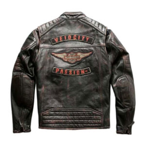 Velocity Passion Harley Davidson Motorcycle Jacket - Image 2