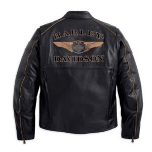 New Replica Harley Davidson Motorcycle Leather Jacket - Image 2