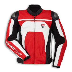 Ducati Corse Evo Motorbike Racing Leather Ultimate Safety Gear Jacket - Image 1