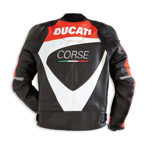 Ducati Corse Motorbike Racing Leather Jacket - Image 2