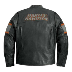 Hnadmade Eagle Screaming Harley Davidson Leather Jacket - Image 2