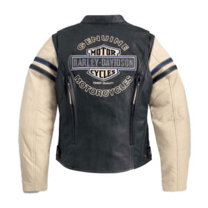 Handmade Harley Davidson Enthusiast Triple Vent Leather Motorcycle Jacket - Image 2