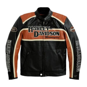 Harley Davidson Motorcycle Riding Leather Jacket - Image 1