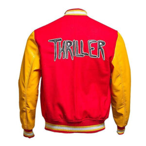 Micheal Jackson Thriller Varsity Letterman Bomber Jacket - Image 2