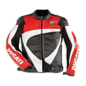 Ducati Corse Motorbike Racing Leather Jacket - Image 1